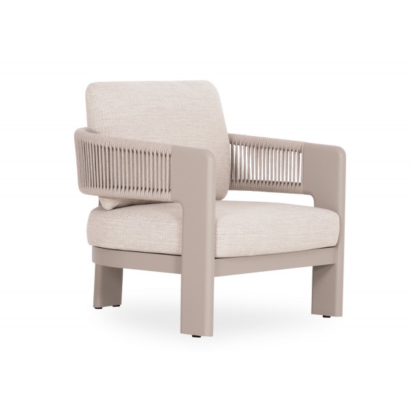 Μπεζ Σαλόνι Αλουμινίου με Σχοινί Σετ 4 τεμαχίων Μπεζ Σαλόνι Αλουμινίου με Σχοινί Σετ 4 τεμαχίων