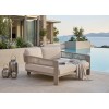 Κρεμ Daybed Αλουμινίου με Σχοινί και Μπεζ Μαξιλάρια