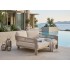 Κρεμ Daybed Αλουμινίου με Σχοινί και Μπεζ Μαξιλάρια
