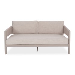 Κρεμ Daybed Αλουμινίου με Σχοινί και Μπεζ Μαξιλάρια
