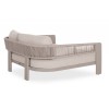 Κρεμ Daybed Αλουμινίου με Σχοινί και Μπεζ Μαξιλάρια