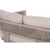 Κρεμ Daybed Αλουμινίου με Σχοινί και Μπεζ Μαξιλάρια