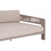 Κρεμ Daybed Αλουμινίου με Σχοινί και Μπεζ Μαξιλάρια