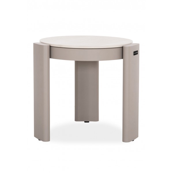 Μπεζ Side Table Αλουμινίου