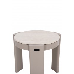 Μπεζ Side Table Αλουμινίου