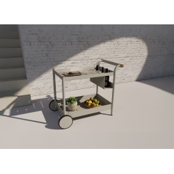 Μπεζ Trolley Bar Αλουμινίου