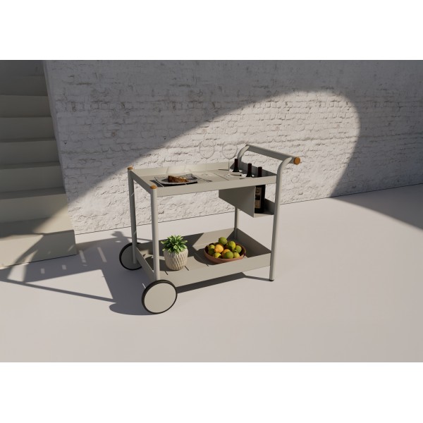 Μπεζ Trolley Bar Αλουμινίου