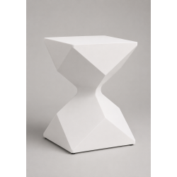 Side Table Αλουμινίου Off White Small