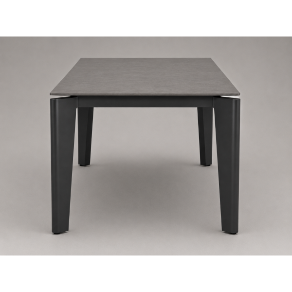 Γκρι Τραπέζι Αλουμινίου με Sintered Stone Top