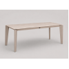 Κρεμ Τραπέζι Αλουμινίου με Sintered Stone Top