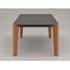 Γκρι Τραπέζι Αλουμινίουμε εφέ ξύλου και Sintered Stone Top