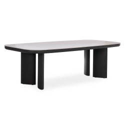 Γκρι Αλουμίνιο Τραπέζι με πλάκα Sintered Stone