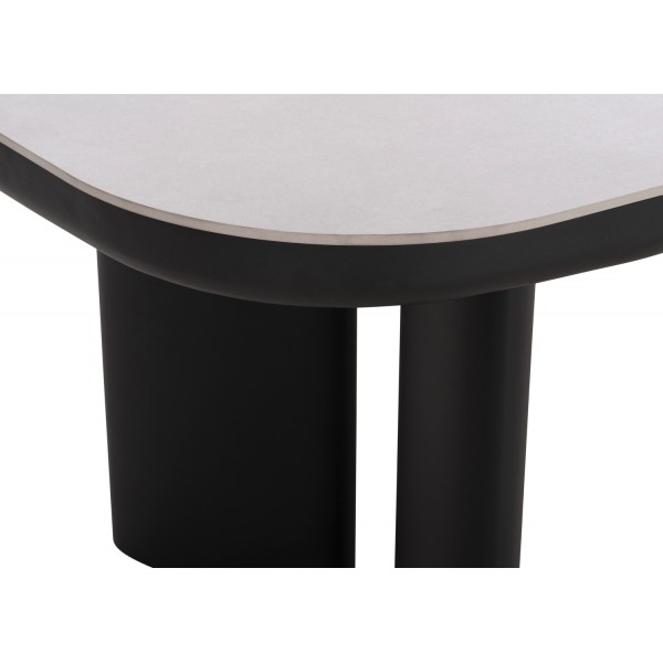 Γκρι Αλουμίνιο Τραπέζι με πλάκα Sintered Stone