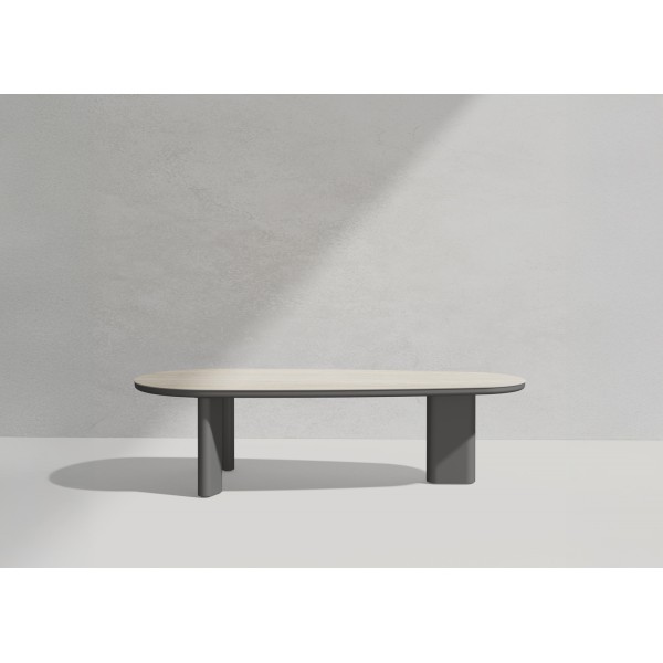 ΓκριΤραπέζι Αλουμινίου με Sintered Stone Top