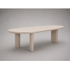 Κρεμ Τραπέζι Αλουμινίου με Sintered Stone Top