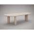 Κρεμ Τραπέζι Αλουμινίου με Sintered Stone Top