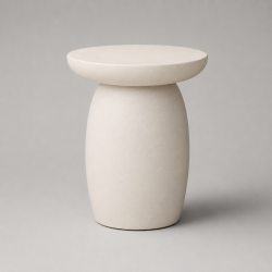 Κρεμ Side Table Ινοτσιμέντου