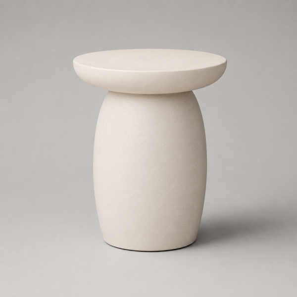 Κρεμ Side Table Ινοτσιμέντου