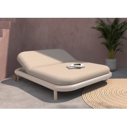 Διπλή Μπεζ Ξαπλώστρα Αλουμινίου