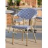 Καρέκλα Αλουμινίου Bistro Μπλε Άσπρο