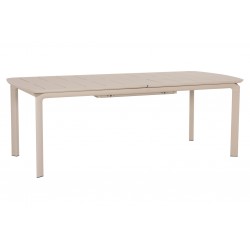 Μπεζ Επεκτεινόμενο Τραπέζι Αλουμινίου