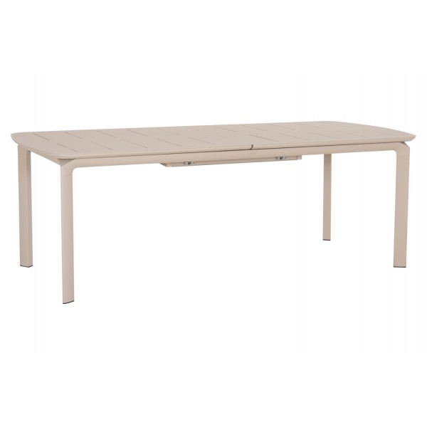 Μπεζ Επεκτεινόμενο Τραπέζι Αλουμινίου