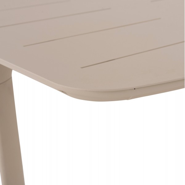 Μπεζ Επεκτεινόμενο Τραπέζι Αλουμινίου