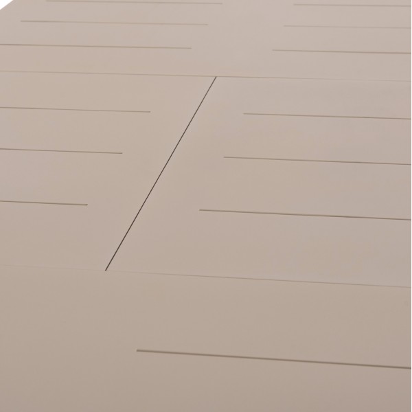 Μπεζ Επεκτεινόμενο Τραπέζι Αλουμινίου