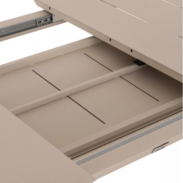 Μπεζ Επεκτεινόμενο Τραπέζι Αλουμινίου