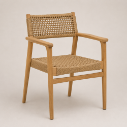 Πολυθρόνα από Ξύλο Teak με Συνθετικό Rattan Πολυθρόνα από Ξύλο Teak με Συνθετικό Rattan