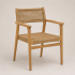 Πολυθρόνα από Ξύλο Teak με Συνθετικό Rattan