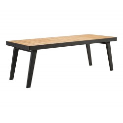Emoti Τραπεζαρία Αλουμινίου με Ξύλο Teak set 7 Τεμαχίων  Emoti Τραπεζαρία Αλουμινίου με Ξύλο Teak set 7 Τεμαχίων