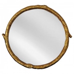 Ξύλινος Χρυσός Καθρέφτης