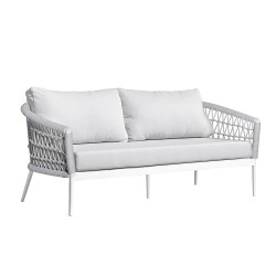 Musses Rope Λευκό Καθιστικό Αλουμινίου Σετ των 5 Τεμαχίων Musses Rope Λευκό Καθιστικό Αλουμινίου Σετ των 5 Τεμαχίων