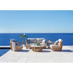 Καθιστικό από Ξύλο Ευκαλύπτου Σετ 4 τεμαχίων