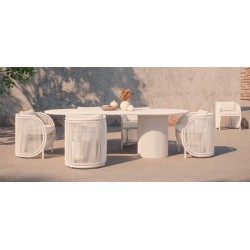 "Kamari by Azzurro Living" Τραπεζαρία Σετ 7 τεμαχίων  "Kamari by Azzurro Living" Τραπεζαρία Σετ 7 τεμαχίων