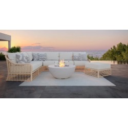 Kiawah Γωνιακός Καναπές by  "Azzurro Living" Set 8 Τεμαχίων