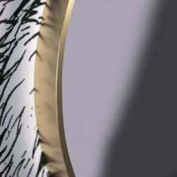 Πίνακας "Racoon Thug Life" με Ασημί καθρέφτη MDF/Καμβάς Πίνακας "Racoon Thug Life" με Ασημί καθρέφτη MDF/Καμβάς