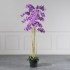Τεχνητό Φυτό Ορχιδέα Phalaenopsis Real Touch Μώβ με Βάση Moss 