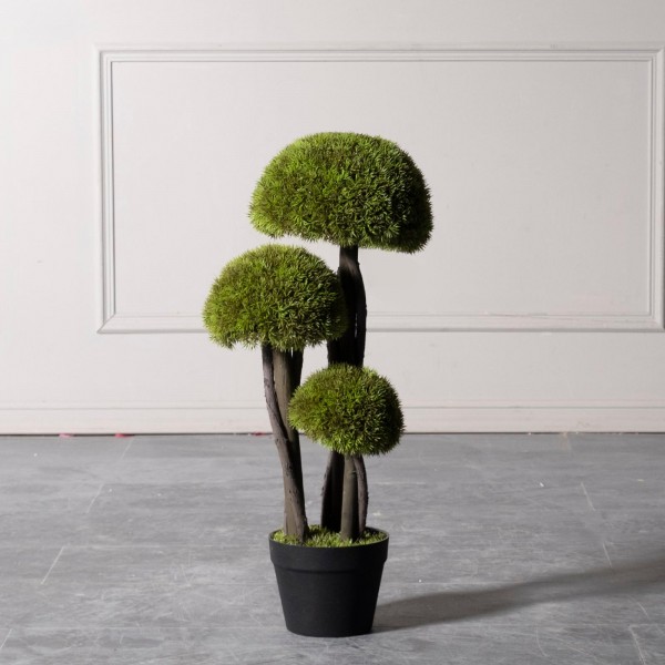 Τεχνητό Δέντρο Μπονσάι Moss ''Mushroom'' Τριπλό Πράσινο Τεχνητό Δέντρο Μπονσάι Moss ''Mushroom'' Τριπλό Πράσινο