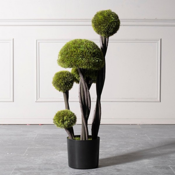 Τεχνητό Δέντρο Μπονσάι Moss ''Mushroom'' Πενταπλό Πράσινο