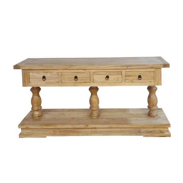 Ξύλινη Κονσόλα με 4 Συρτάρια