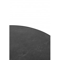 Γκρι Side Table Αλουμινίου με Πλάκα Sintered Stone