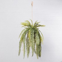 Τεχνητή Κρεμαστή Ρίζα Φτέρη "Boston" Πράσινη Τεχνητή Κρεμαστή Ρίζα Φτέρη "Boston" Πράσινη