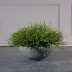  Γλάστρα Πήλινη Οβάλ "Bastion" Γκρι