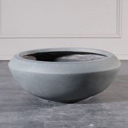 Γλάστρα Πήλινη Οβάλ "Bastion" Γκρι Γλάστρα Πήλινη Οβάλ "Bastion" Γκρι