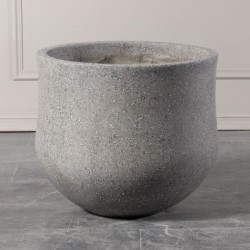  Γλάστρα Τσιμεντένια Στρογγυλή "BloomBox" Γκρι