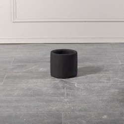 Γλάστρα Τσιμεντένια Κύλινδρος "Fysi" Μαύρη