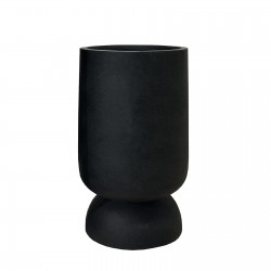 Γλάστρα Πήλινη Κύλινδρος "Inverso" Μαύρο Wash Γλάστρα Πήλινη Κύλινδρος "Inverso" Μαύρο Wash