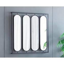 Μεταλλικός Μαύρος Περιστρεφόμενος Καθρέφτης